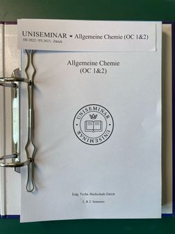 Allgemeine Chemie (OC 1&2) - Ordner